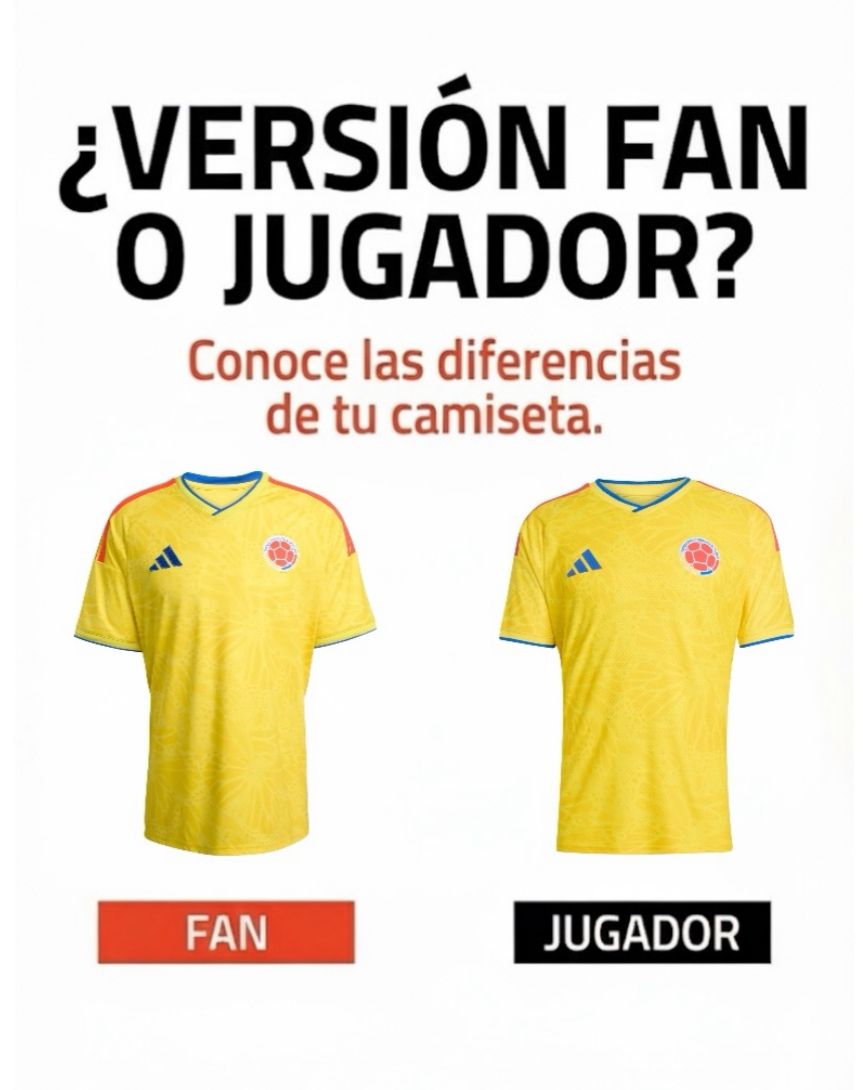 CAMISETA COLOMBIA MUNDIAL 2026 (V.FAN)